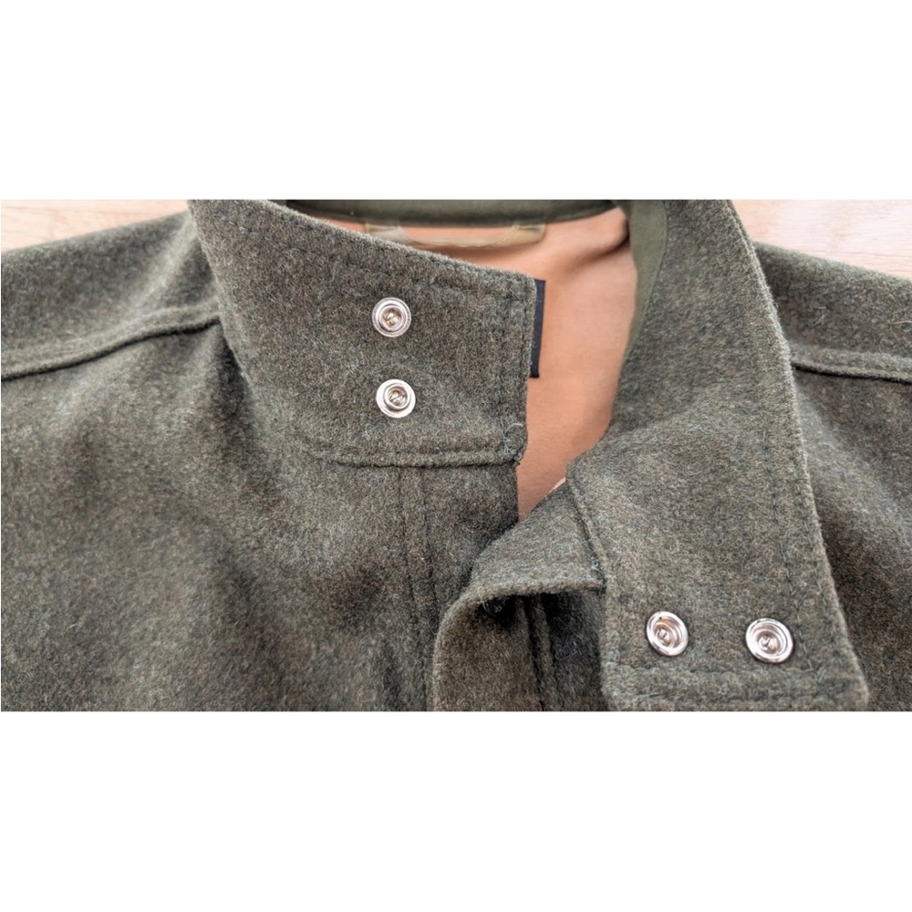 RARE Filson Greenwood Green Wool Cruiser Jacket Medium Moleskin Lined Coat USA - Picture 6 of 16